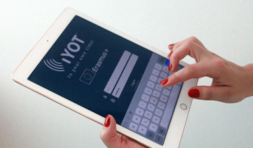 iYOT App using tablet